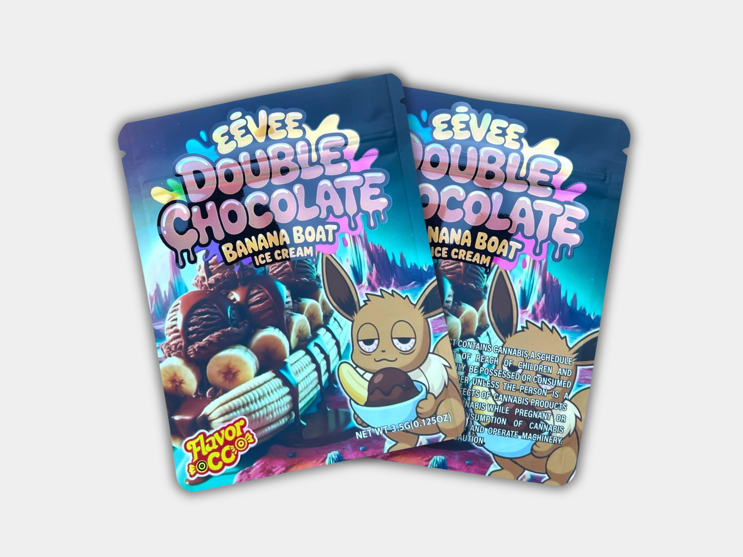 Eevee Double Chocolate 3.5g Mylar Bag