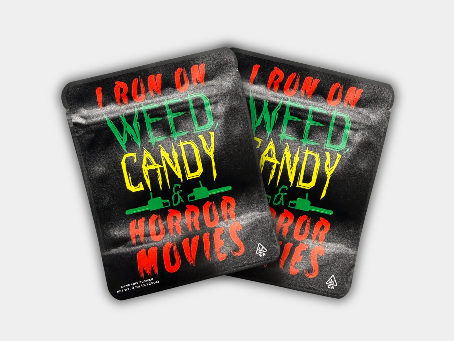 Iron On Horror Movies 3.5G Mylar Bag