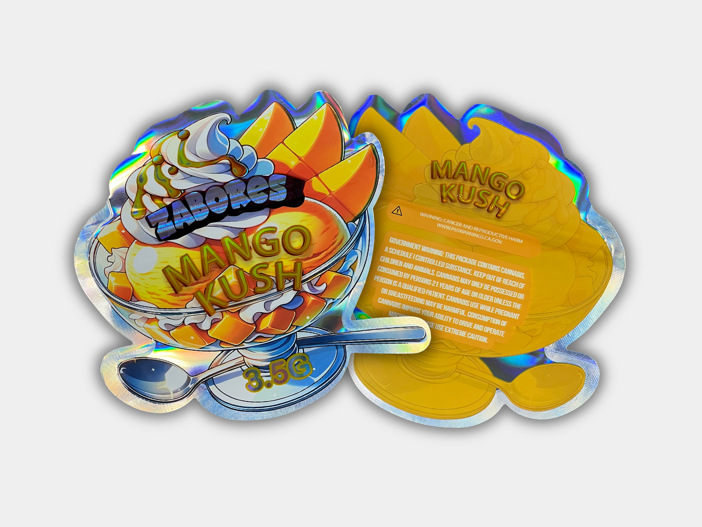 Mango Kush Mylar Bag 3.5 Grams