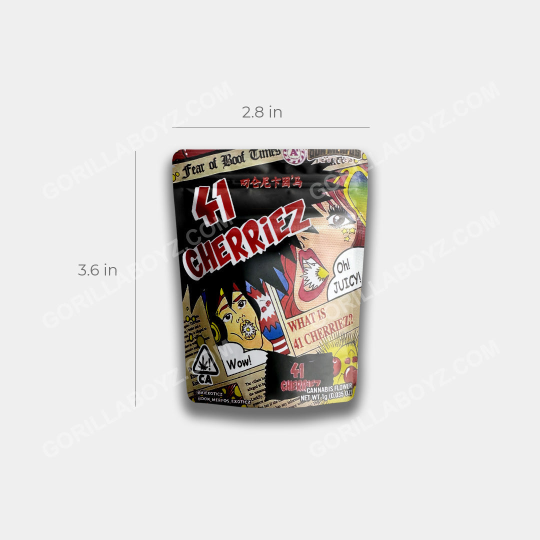 41 Cherriez mylar bags 1 gram capacity