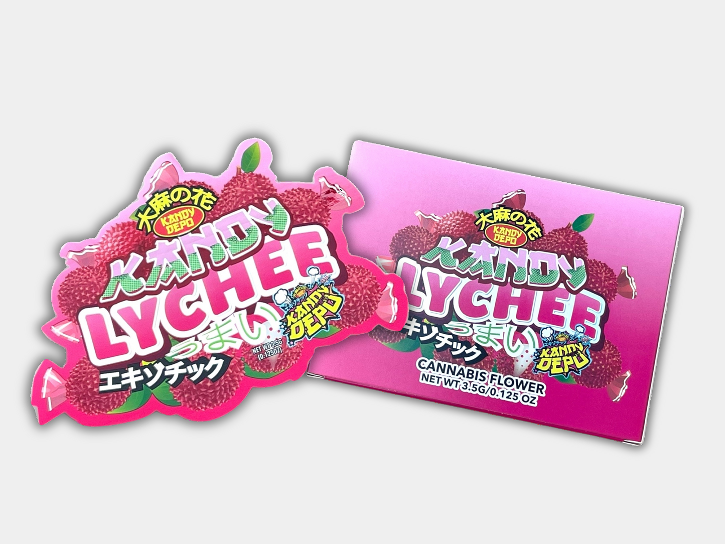 Kandy Lychee Mylar Bag with BOX