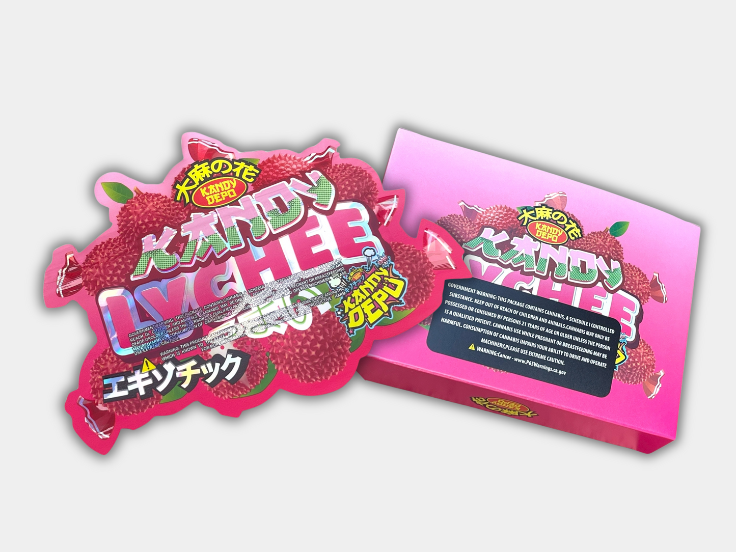 Kandy Lychee Mylar Bag with BOX