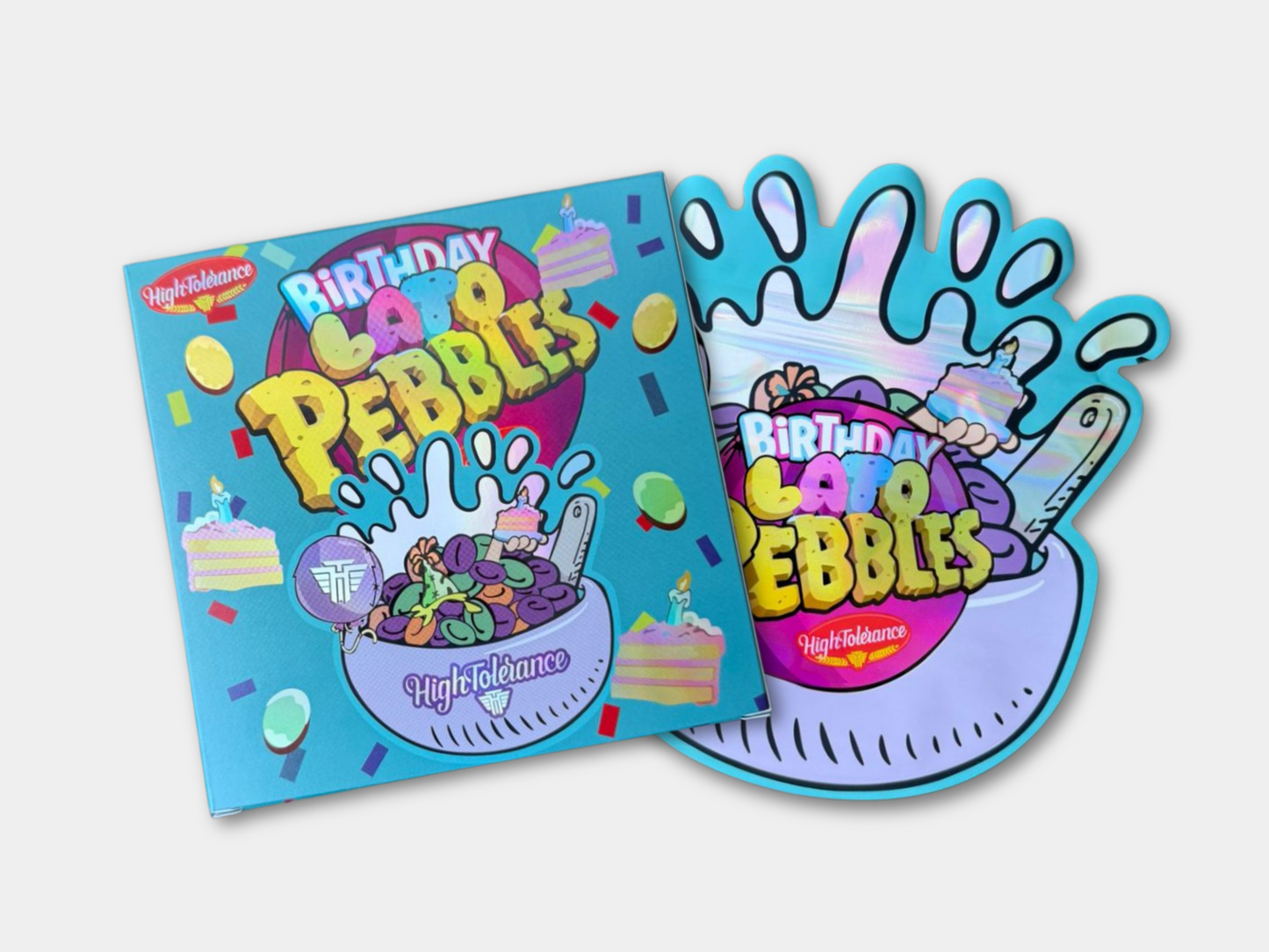 Birthday Lato Pebbles 3.5G Mylar Bag + Box