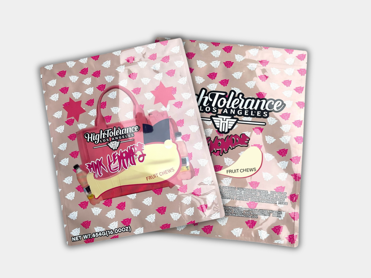 Pink Lemonade Fruit Chews (16oz) 1lb Mylar Bag