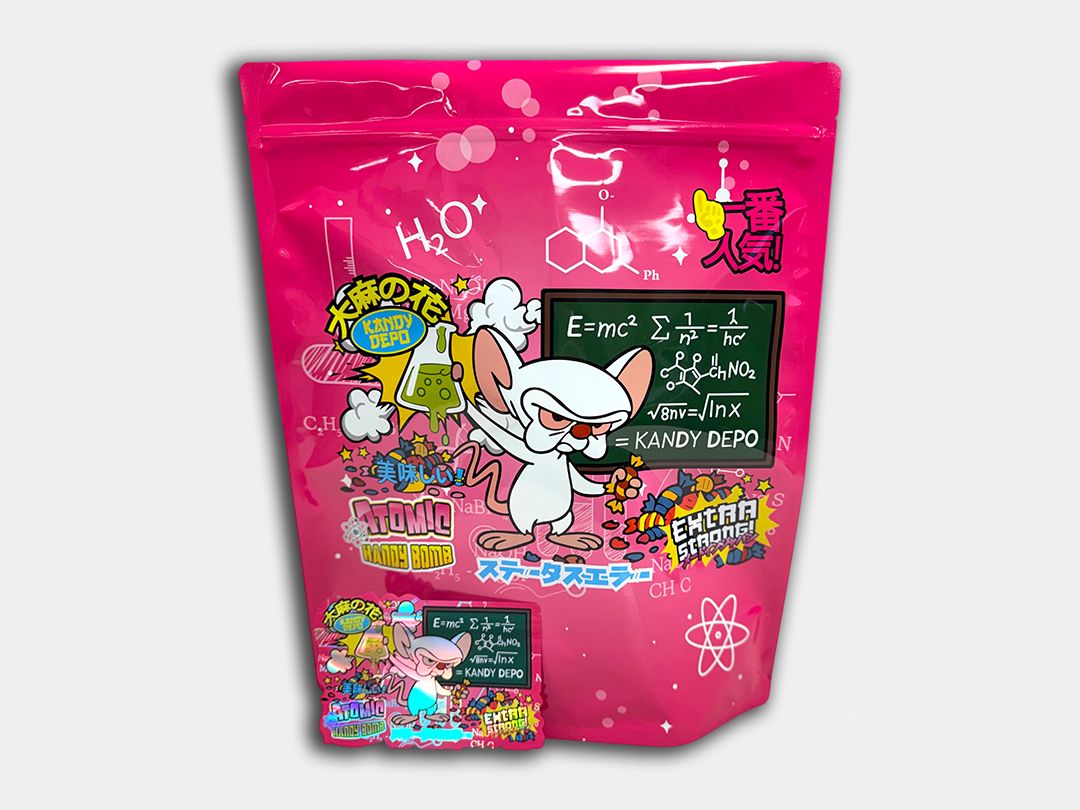 Atomic Candy Bomb Combo Mylar Bag Set (1 lb + 128 3.5g)