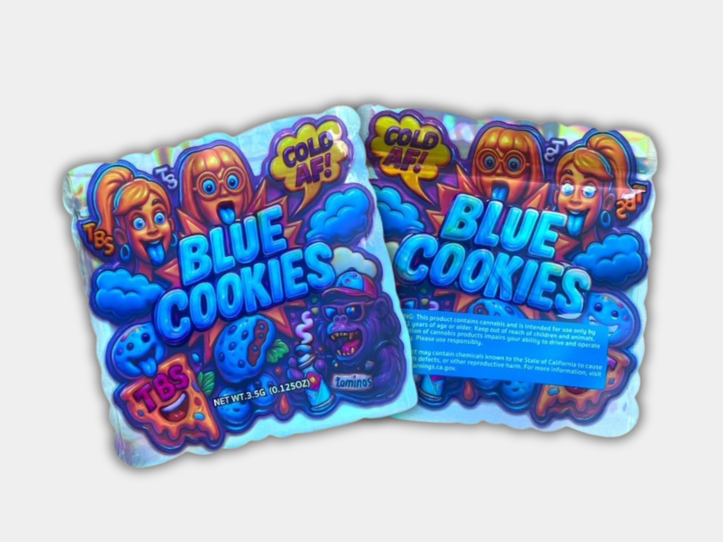Blue Cookies 3.5G Mylar Bag