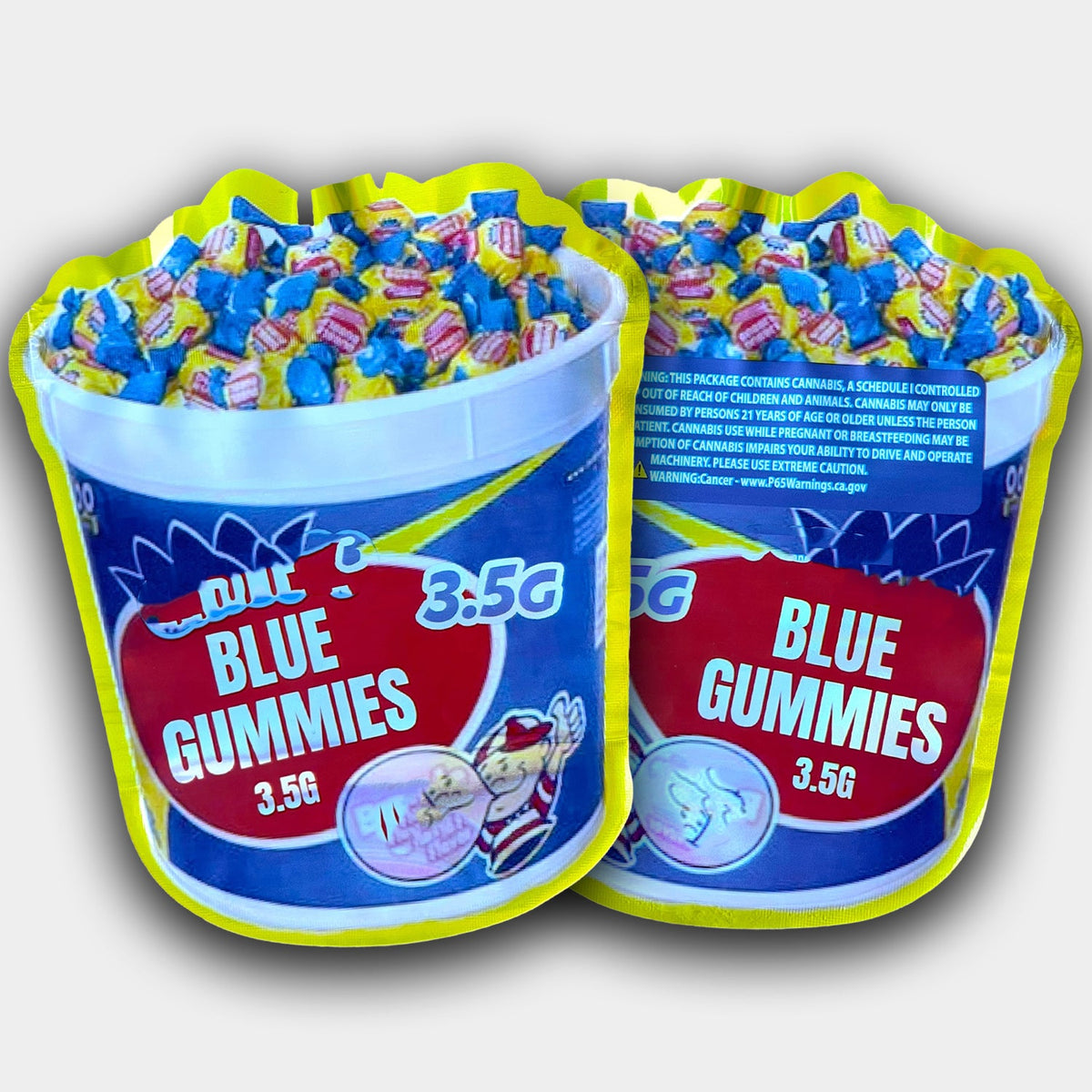 Blue Gummies Mylar Bag 3.5G