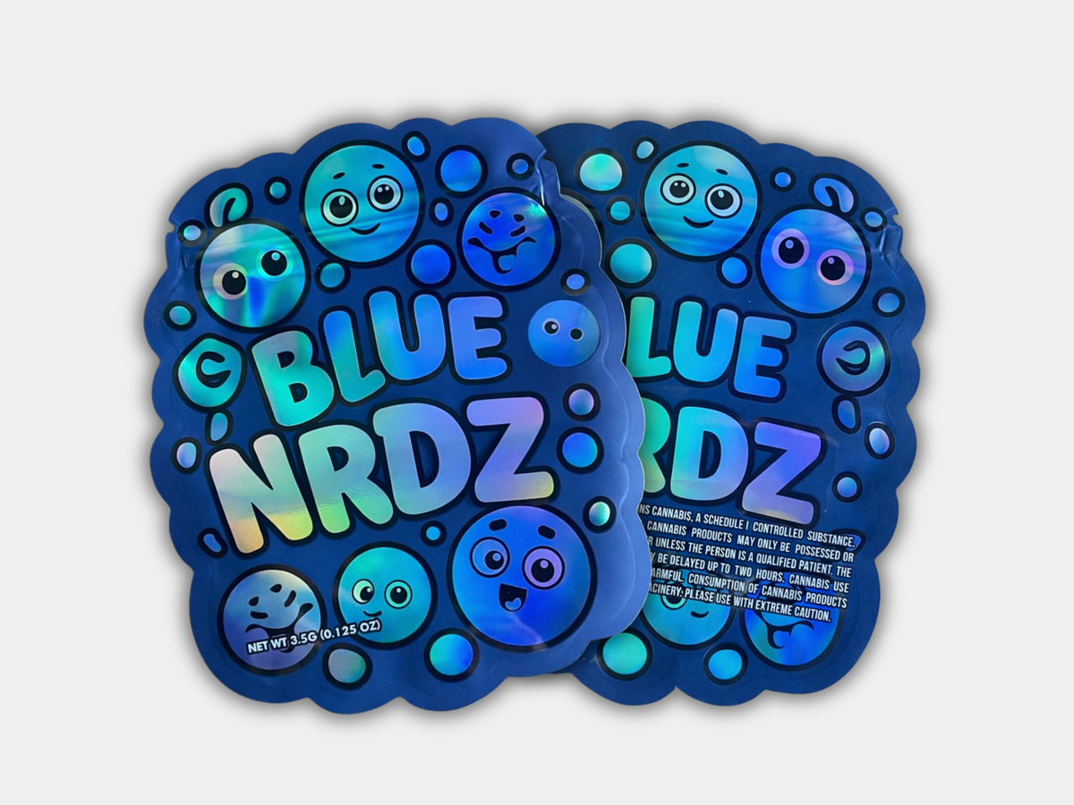 Blue Nrdz 3.5G Mylar Bag