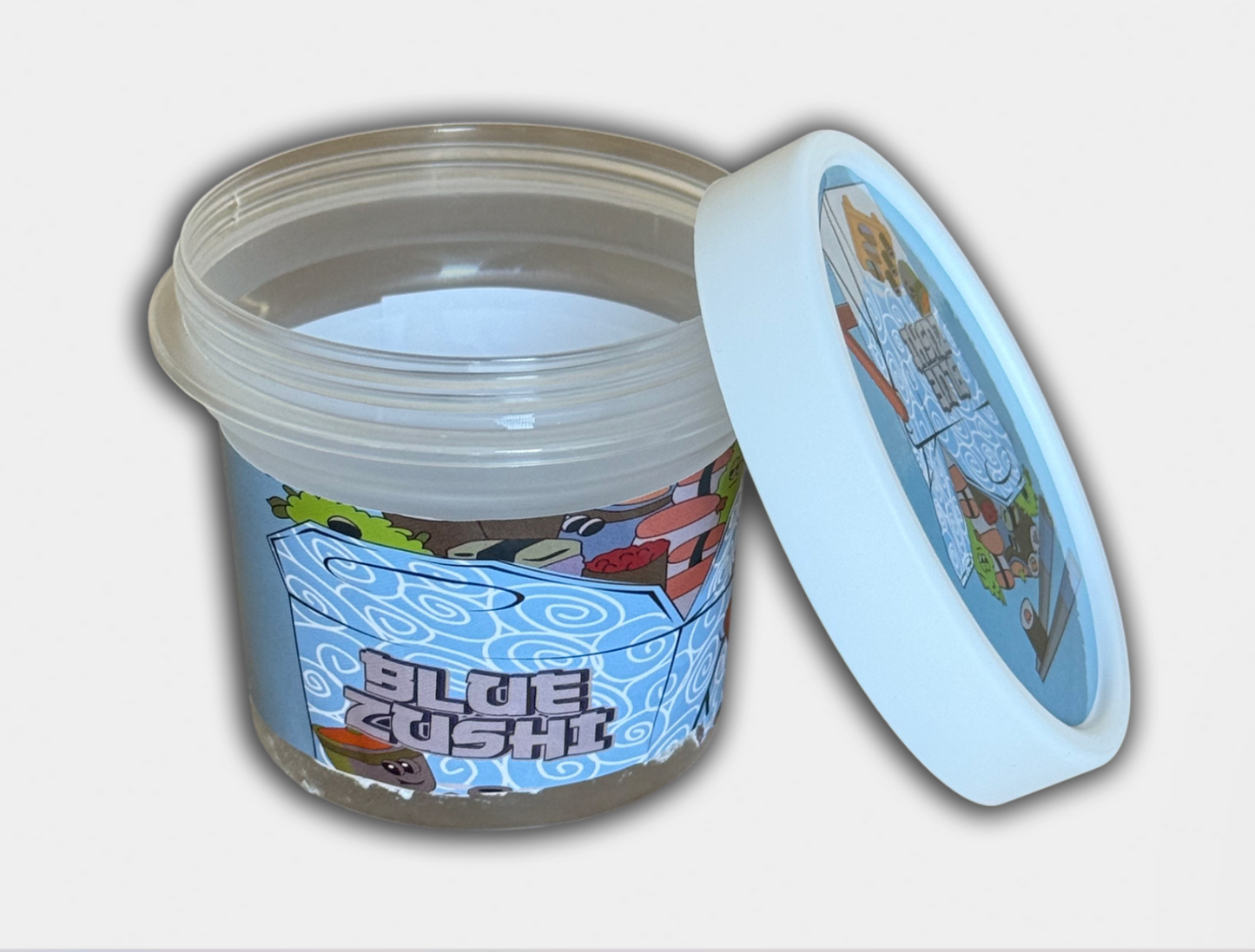 Blue Zushi 4 Jar Set with Box (3.5g Ice Cream Jar Set)