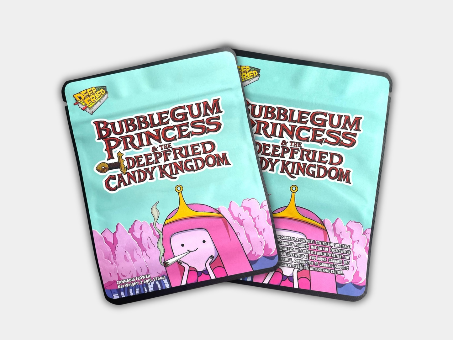 Bubblegum Princess & the Deepfried Candy Kingdom 3.5G Mylar Bag