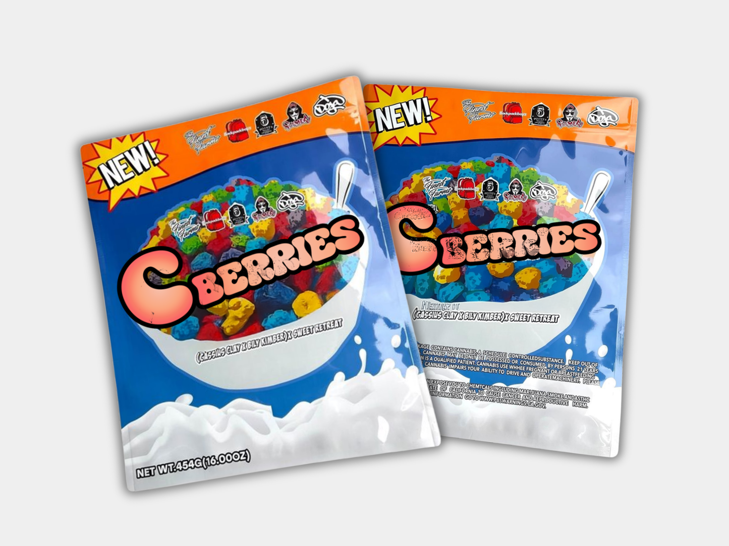 C Berries Mylar Bag 16 Oz (1lb)