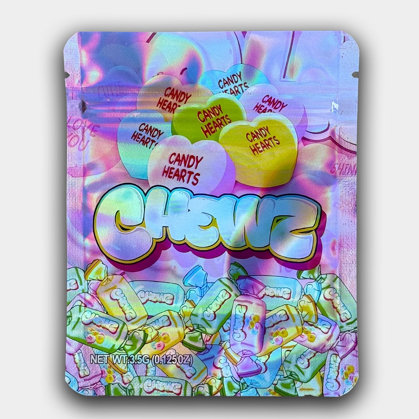 Candy Heart Chewz Mylar Bag 3.5G