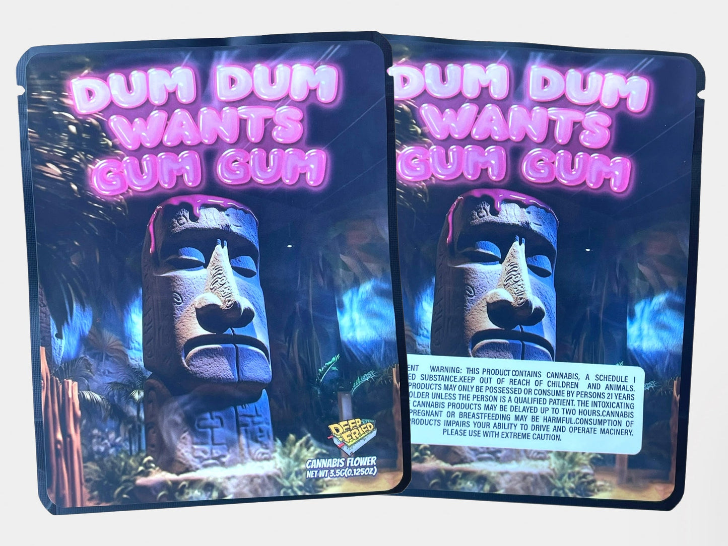 Deep Fried Dum Dum Wants Gum Gum Mylar Bag 3.5 Grams