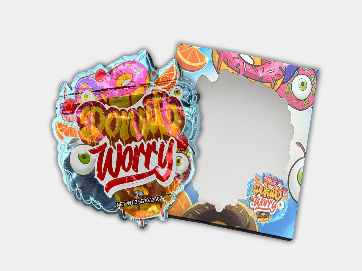 Donut Worry Mylar Bag + Matching Box (3.5G)