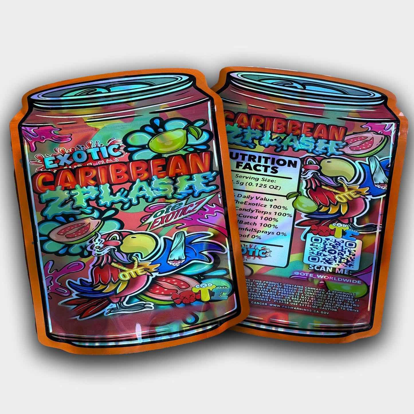 Exotic Caribbean Zplash Mylar Bag (3.5G - 7G)