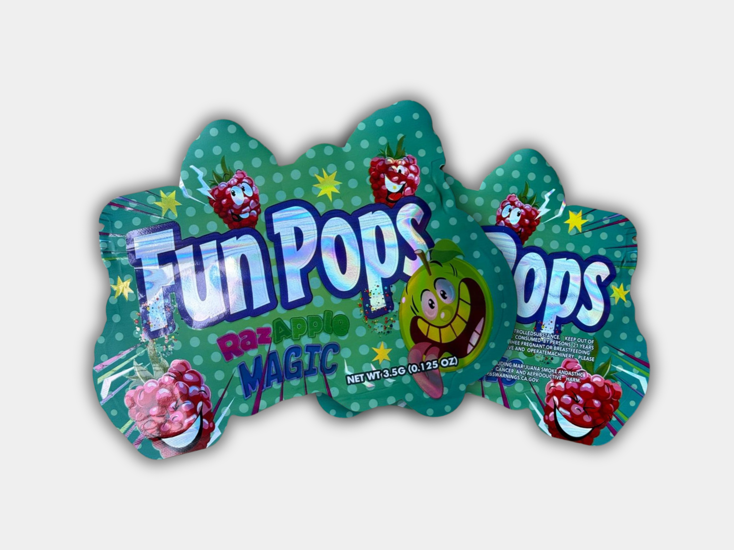 Fun Pops Raz Apple Magic 3.5G Mylar Bag