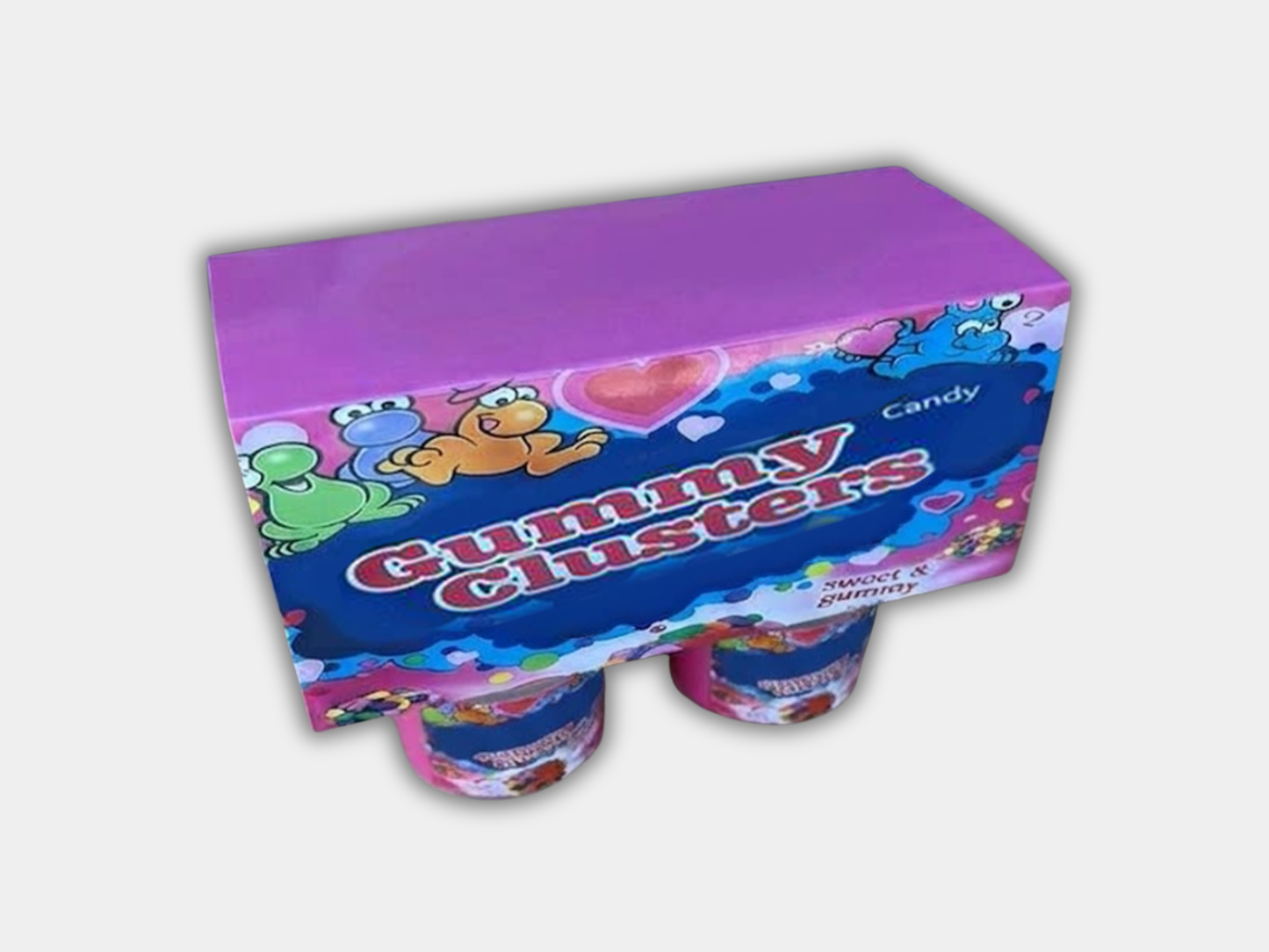 Gummy Clusters 4 Jar Set with Box (3.5g Yogurt Jar Set)