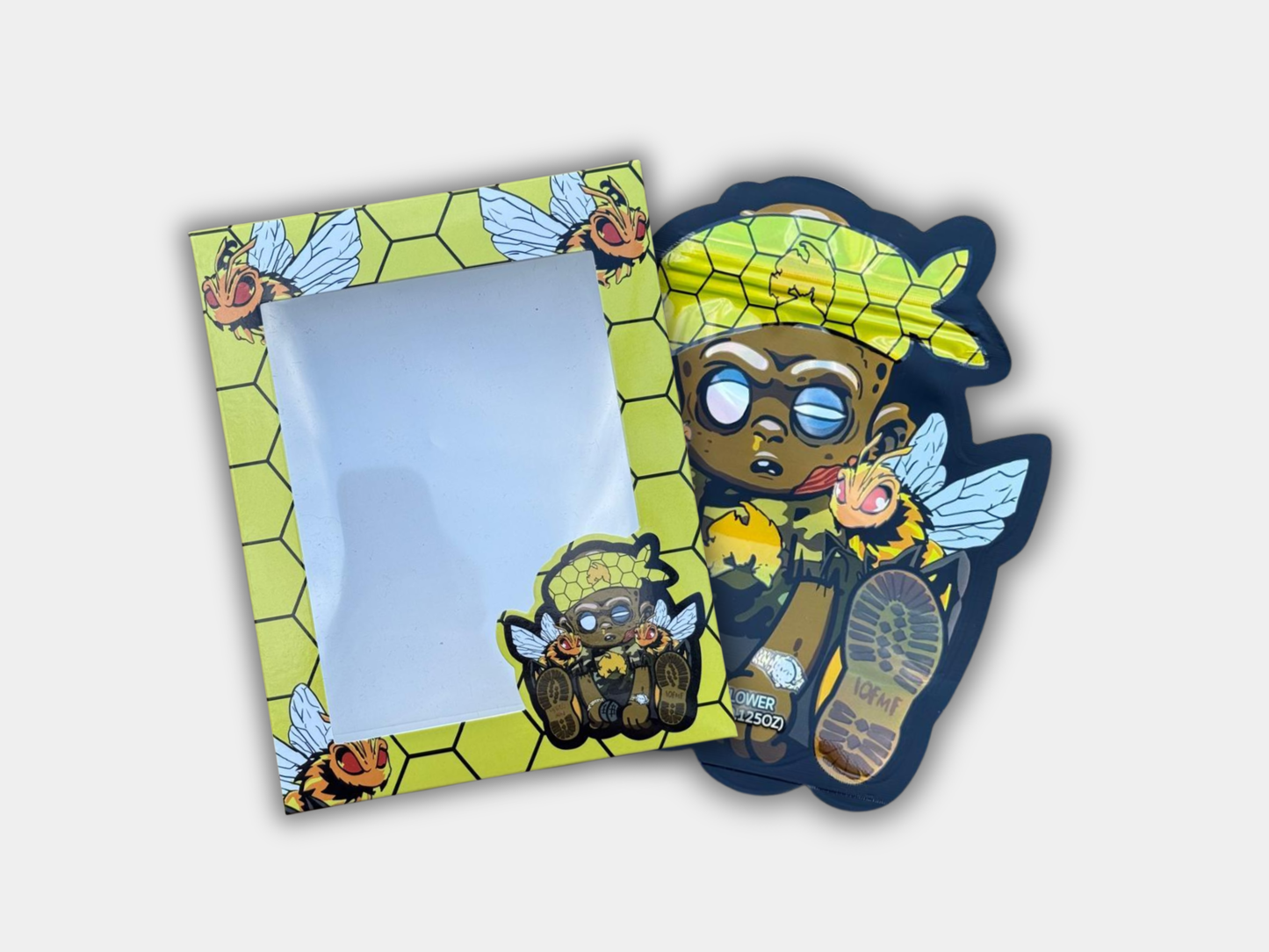Honey Bee Mylar Bag + Matching Box (3.5G)