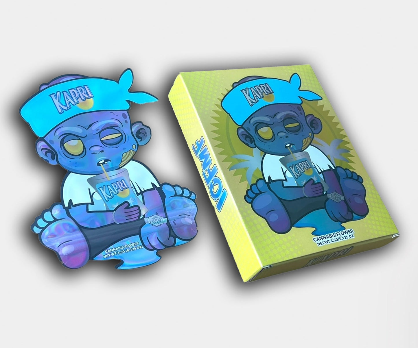 ICFMF Kapri Holographic 3.5g Mylar Bag with BOX