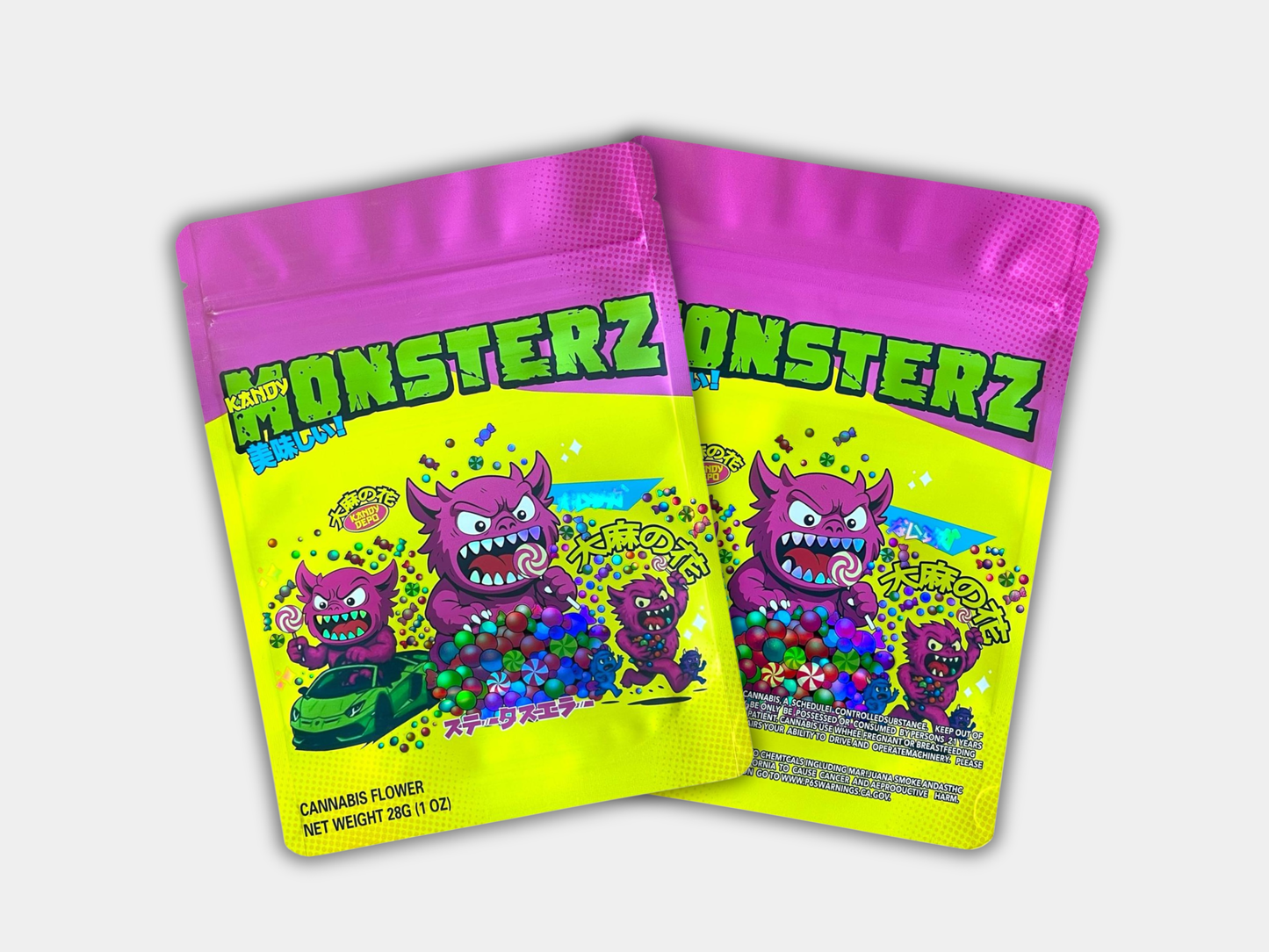 Kandy Monsterz 28G (1oz) Mylar Bag