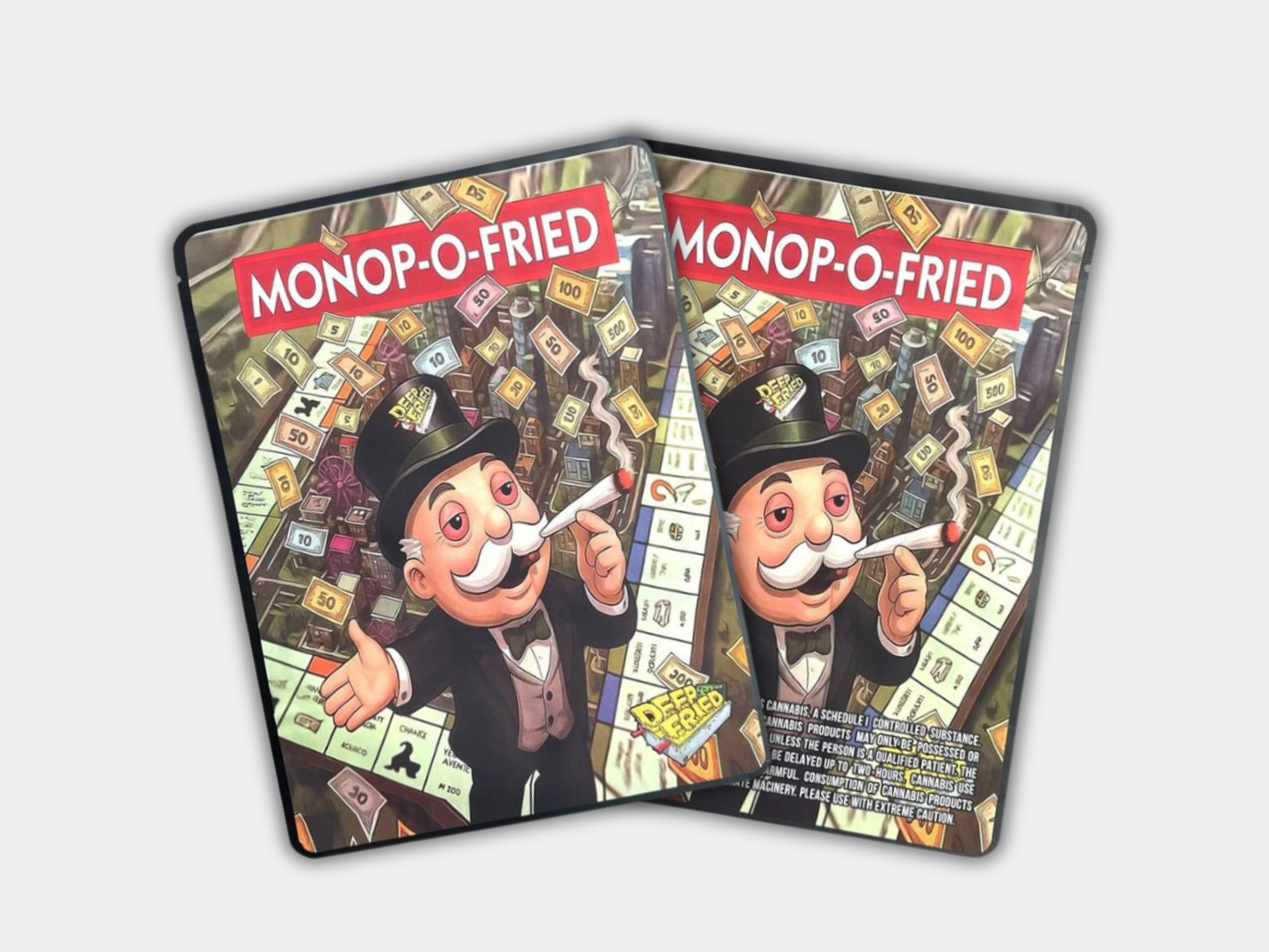 Monop-O-Fried Deep Fried Sticker (1oz) Mylar Bag