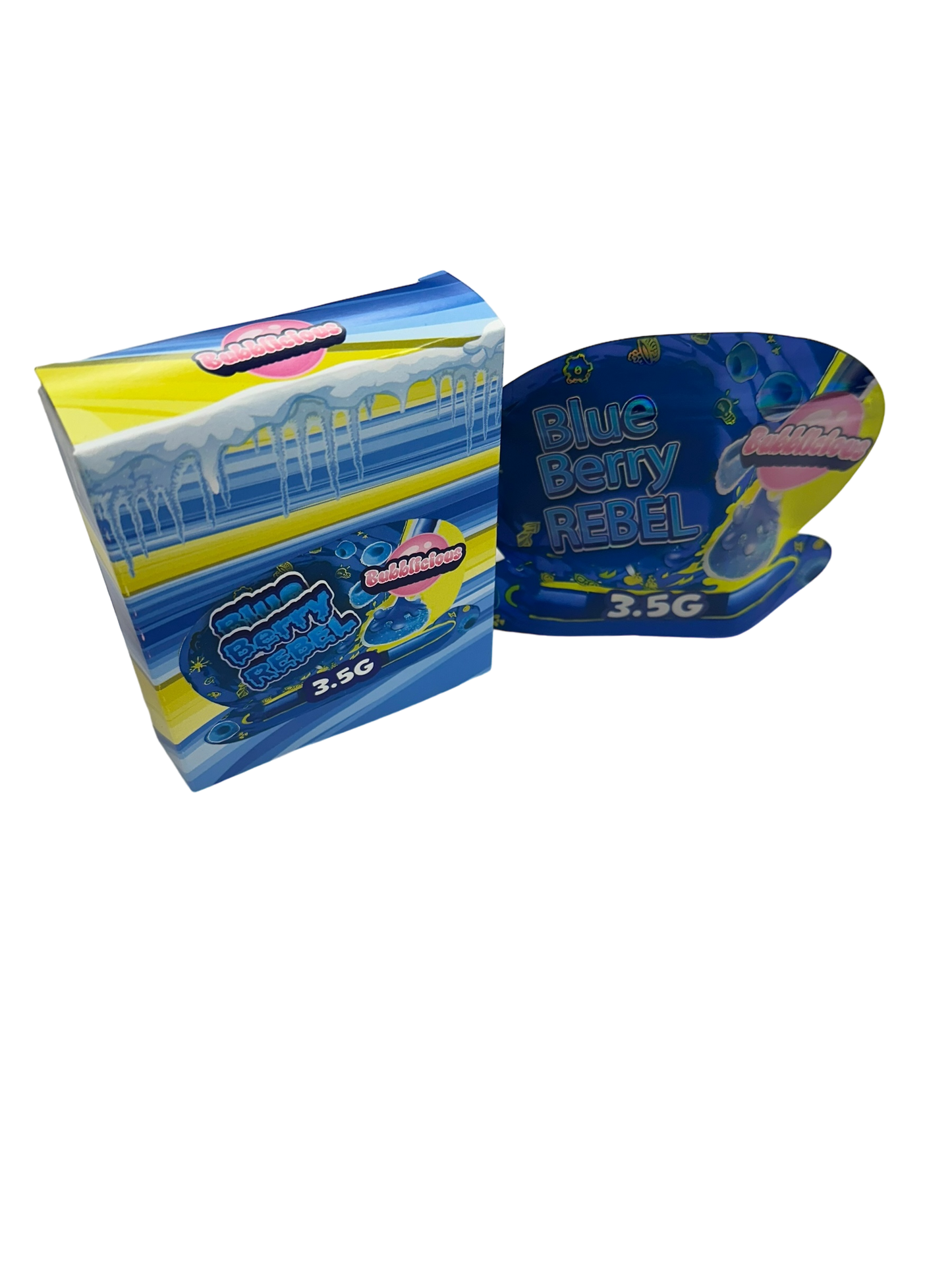 Blue Berry Rebel 3.5g Mylar Bag with BOX