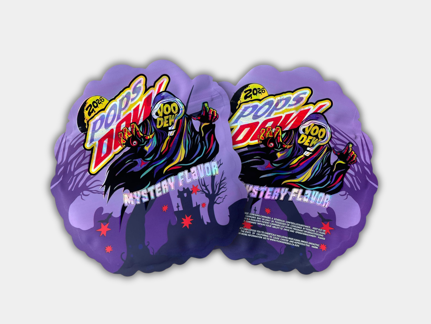 Pops Dew Voo Dew Mystery Flavor – 3.5G Mylar Bag
