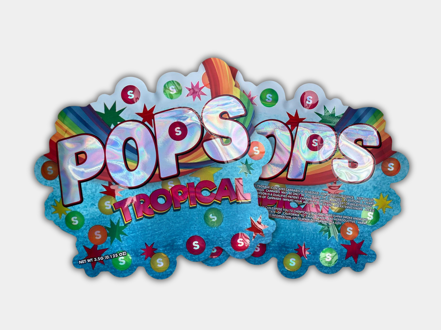 Pops Tropical 3.5G Mylar Bag