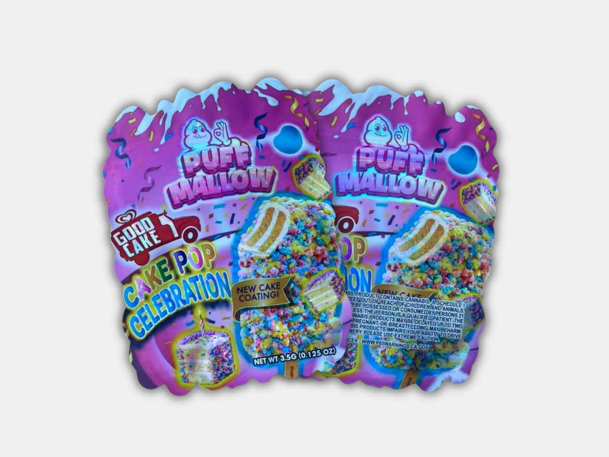 Puff Hallow Cake Pop Celebration 3.5G Mylar Bag