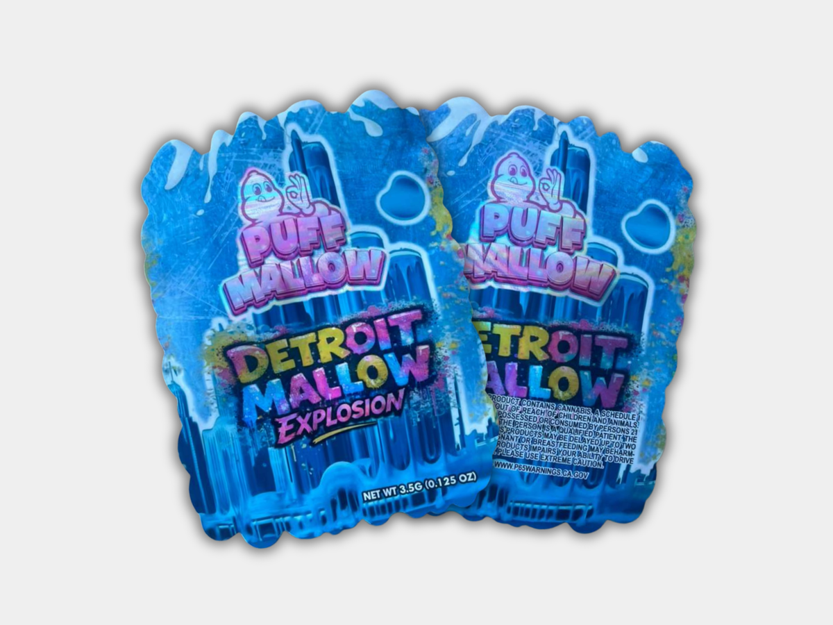 Puff Hallow Detroit Mallow Explosion 3.5G Mylar Bag