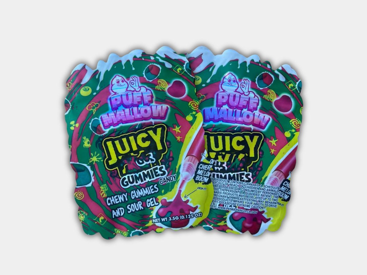 Puff Hallow Juicy Gummies 3.5G Mylar Bag