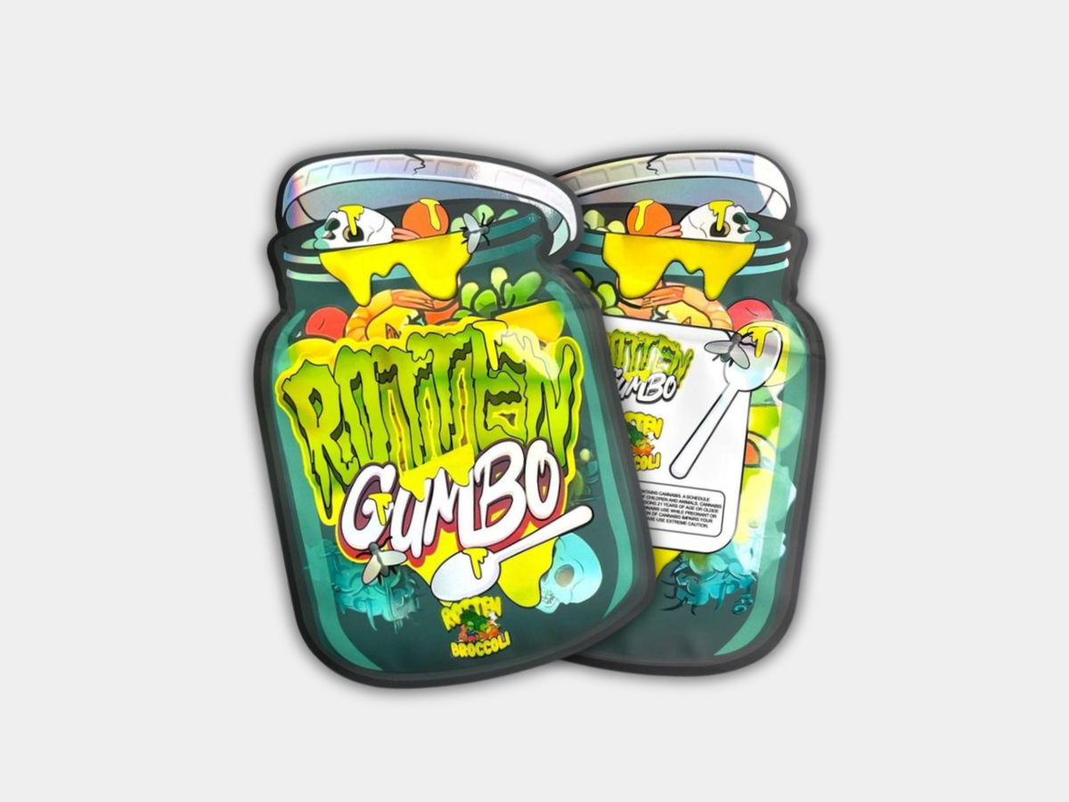 Rotten Gumbo Sticker (3.5g) Mylar Bag