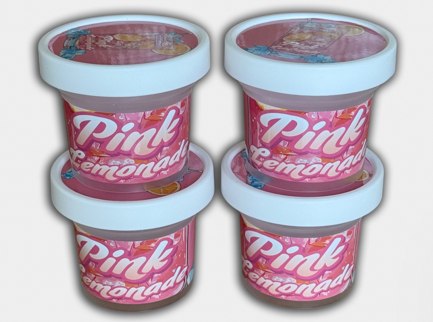 Pink Lemonade 4 Jar Set with Box (3.5g Ice Cream Jar Set)