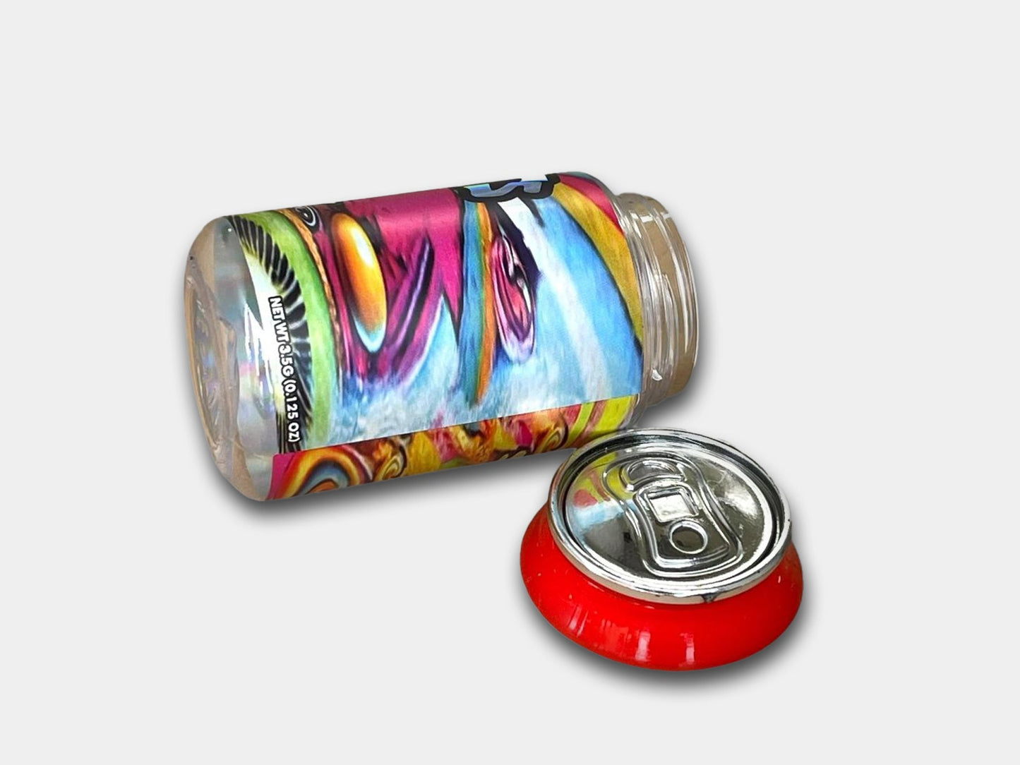 3.5g Soda Can Design Plastic Jars