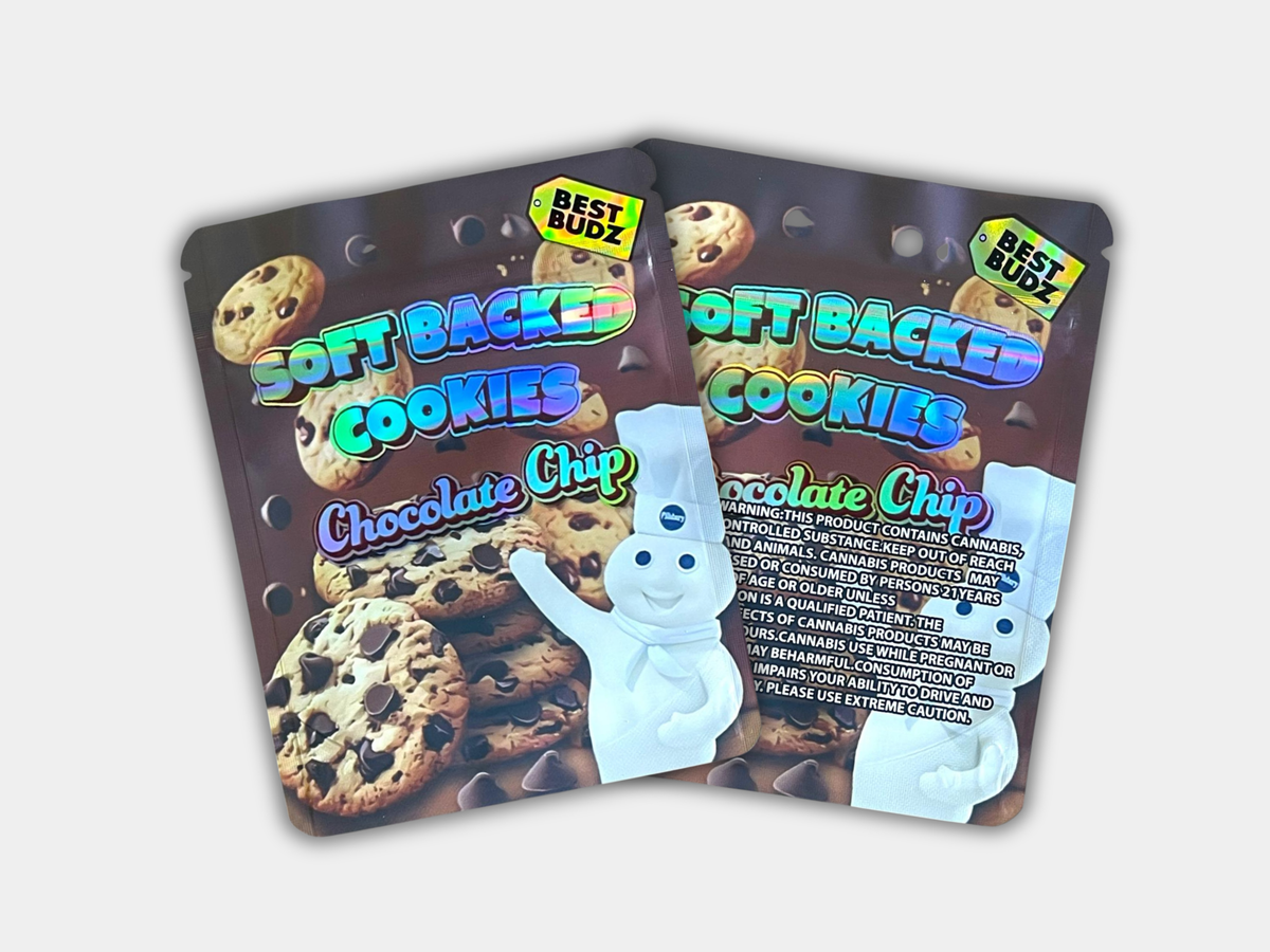 Soft Backed Cookies Chocolate Chip 3.5G Mylar Bag