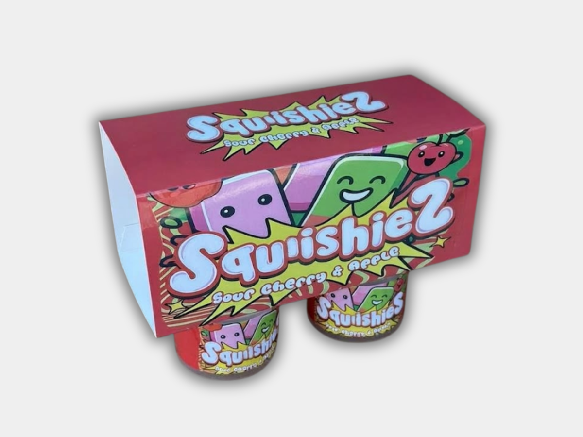 Squishiez Sour Cherry & Apple 4 Jar Set with Box (3.5g Yogurt Jar Set)