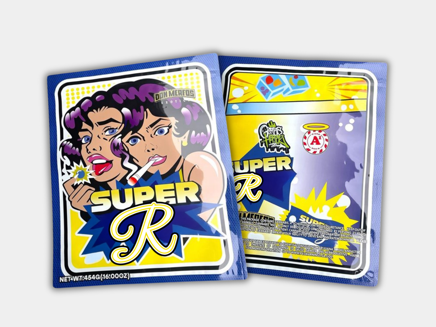 Super R Mylar Bag 16 Oz (1lb)