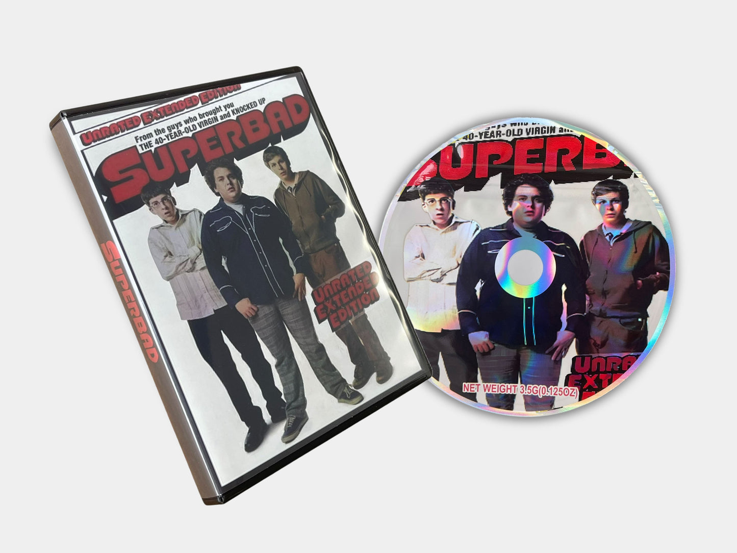 Superbad CD/DVD Cases with Mylar Bags 3.5 G