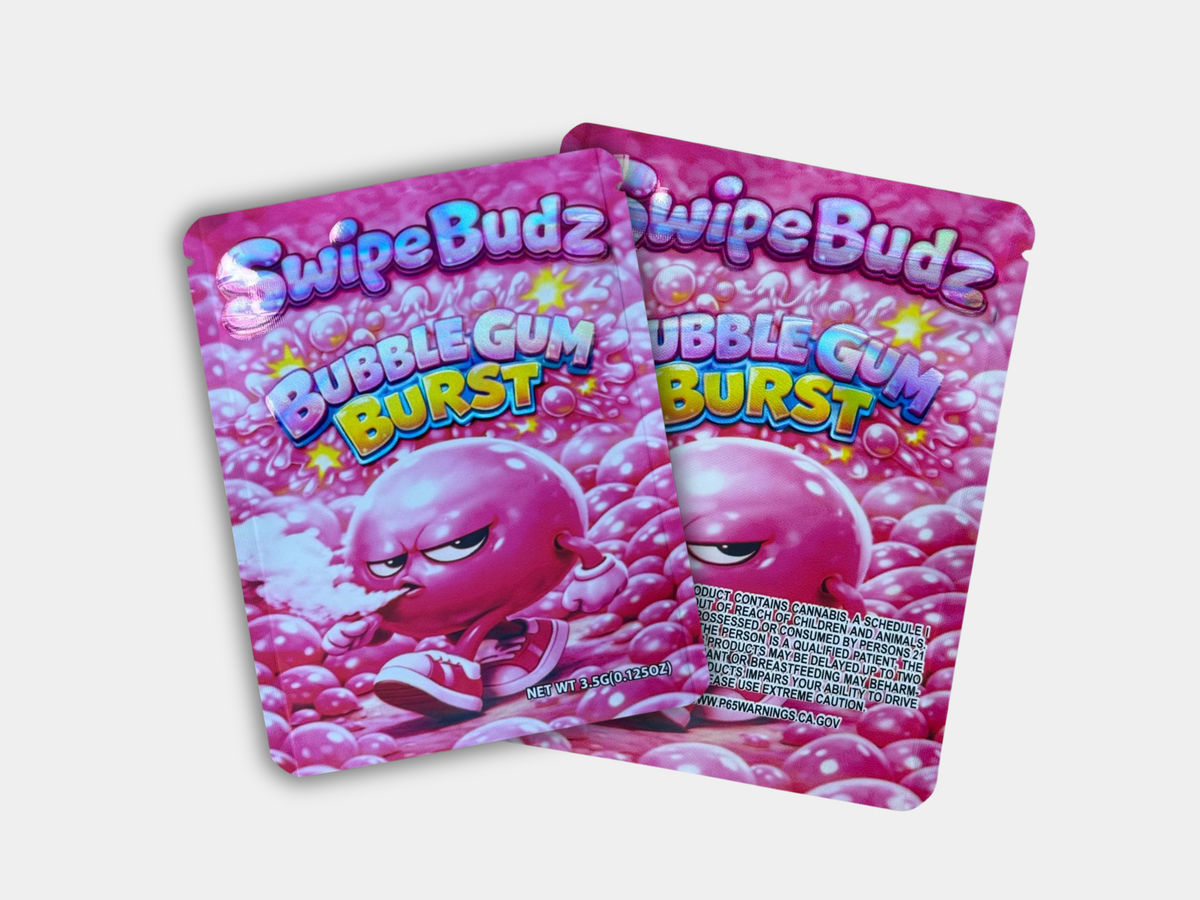 SwipeBudz Bubble Gum Burst 3.5G Mylar Bag