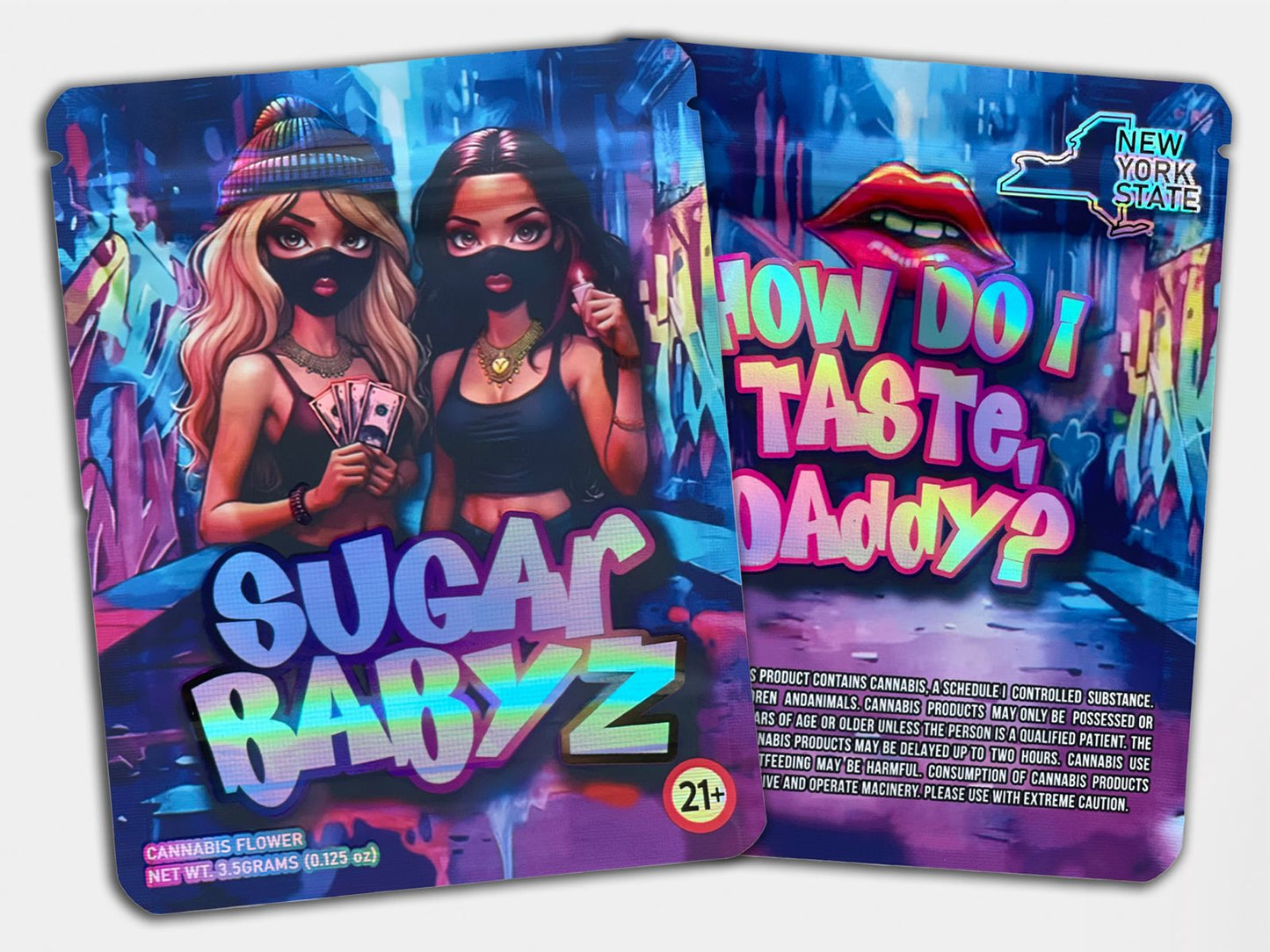 Sugar Babyz 3.5G Mylar Bag