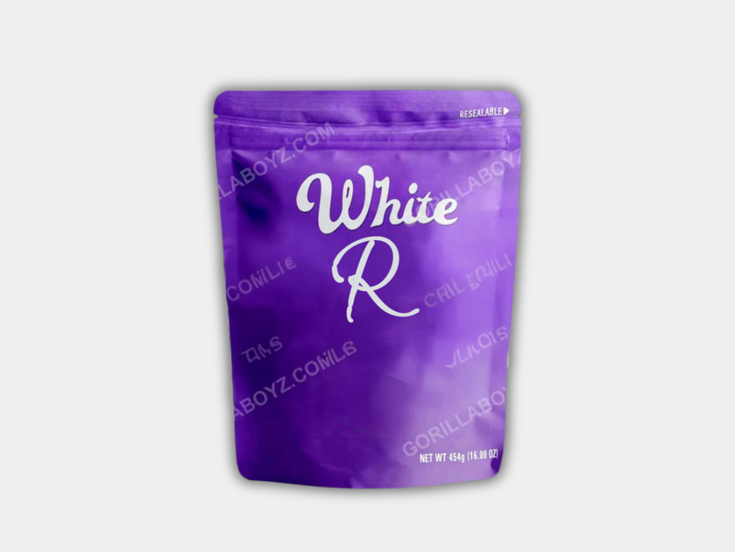 White Mylar Bag 16 oz (1lb)