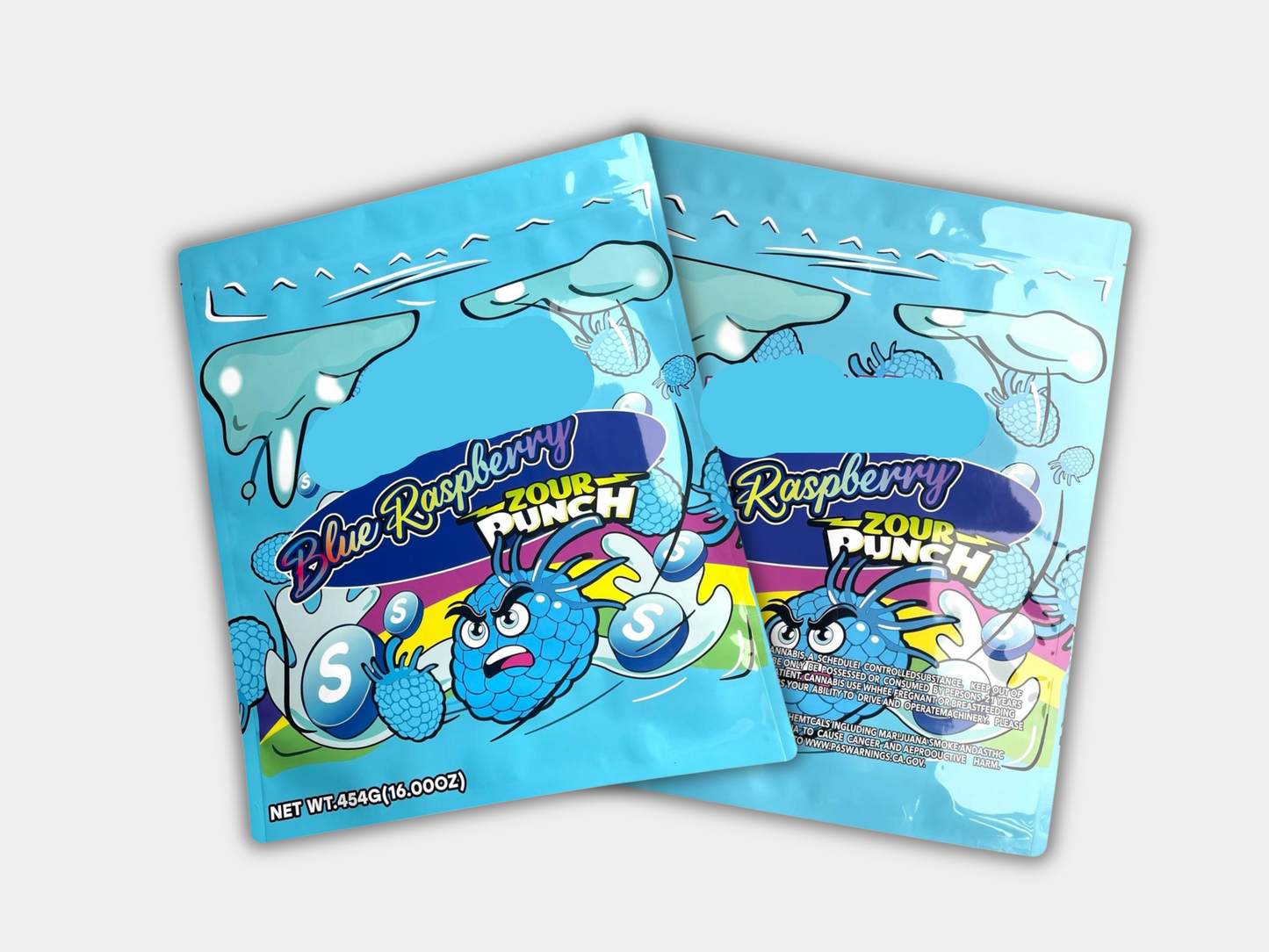 Blue Raspberry Zour Punch (16oz) 1lb Mylar Bag