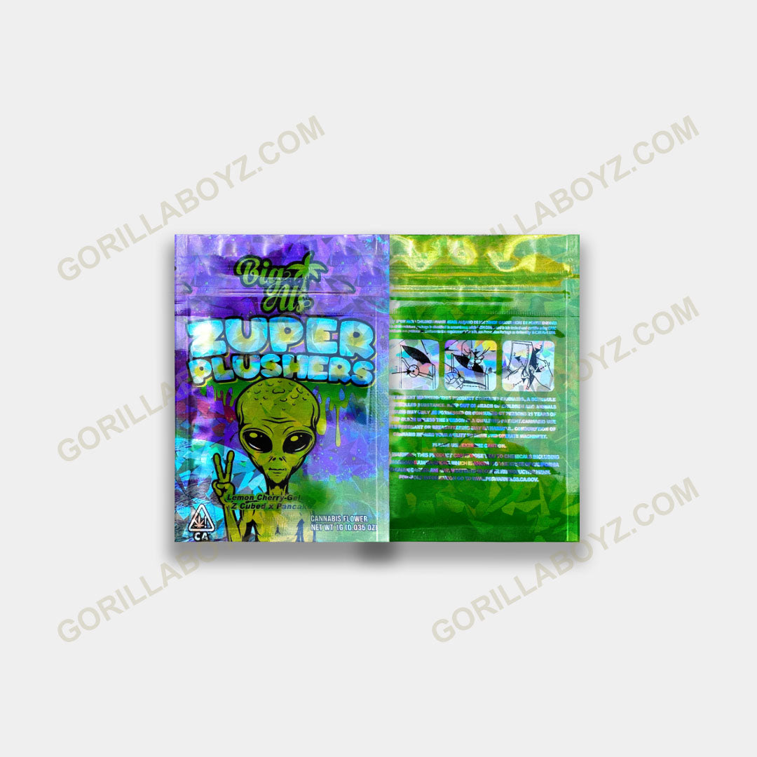 Zuper Plushers 1 gram mylar bags