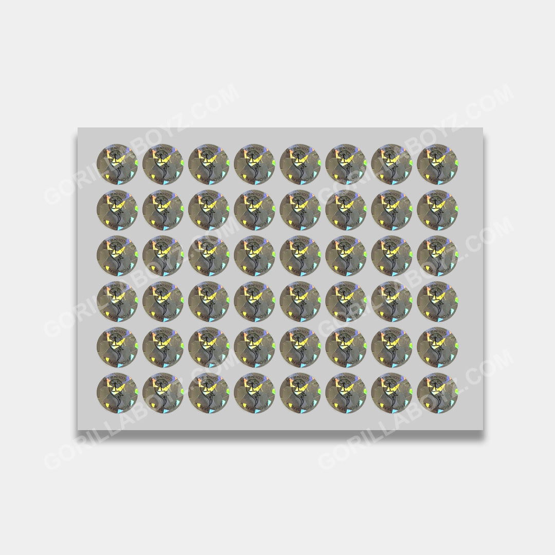 Key Lime mylar bags auth stickers