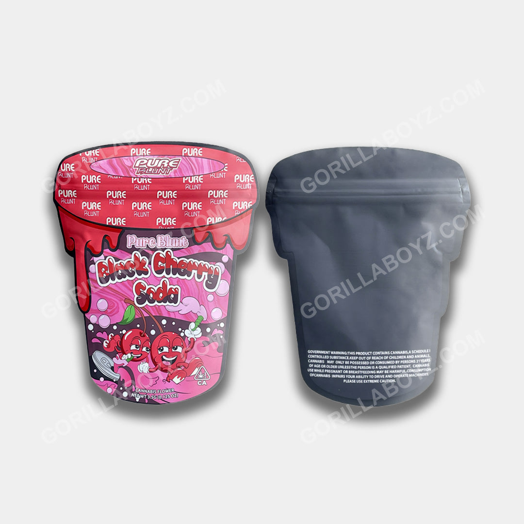 Black Cherry Soda mylar bags 3.5 grams