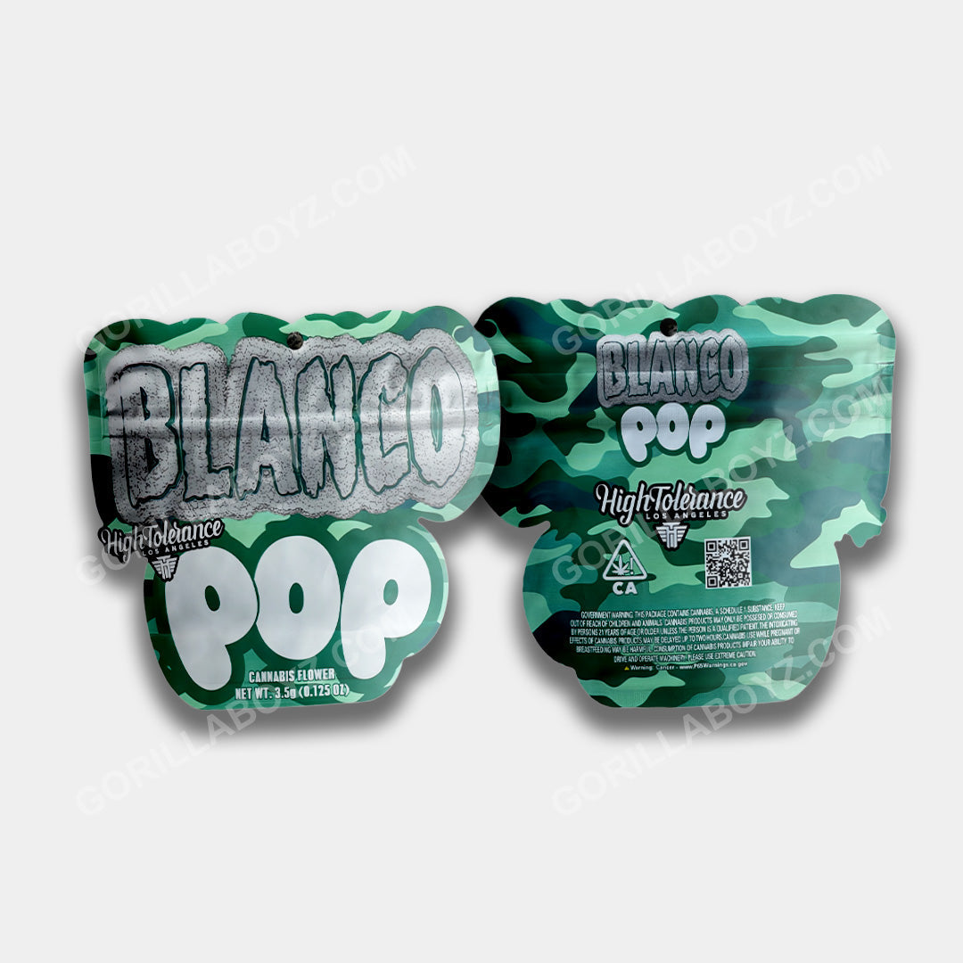 Blanco Pop mylar bags 3.5 grams