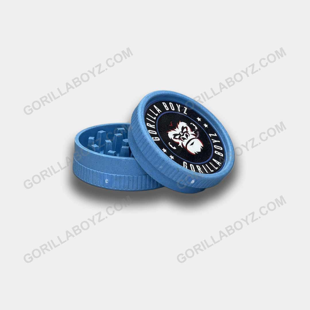 blue biodegradable weed grinder