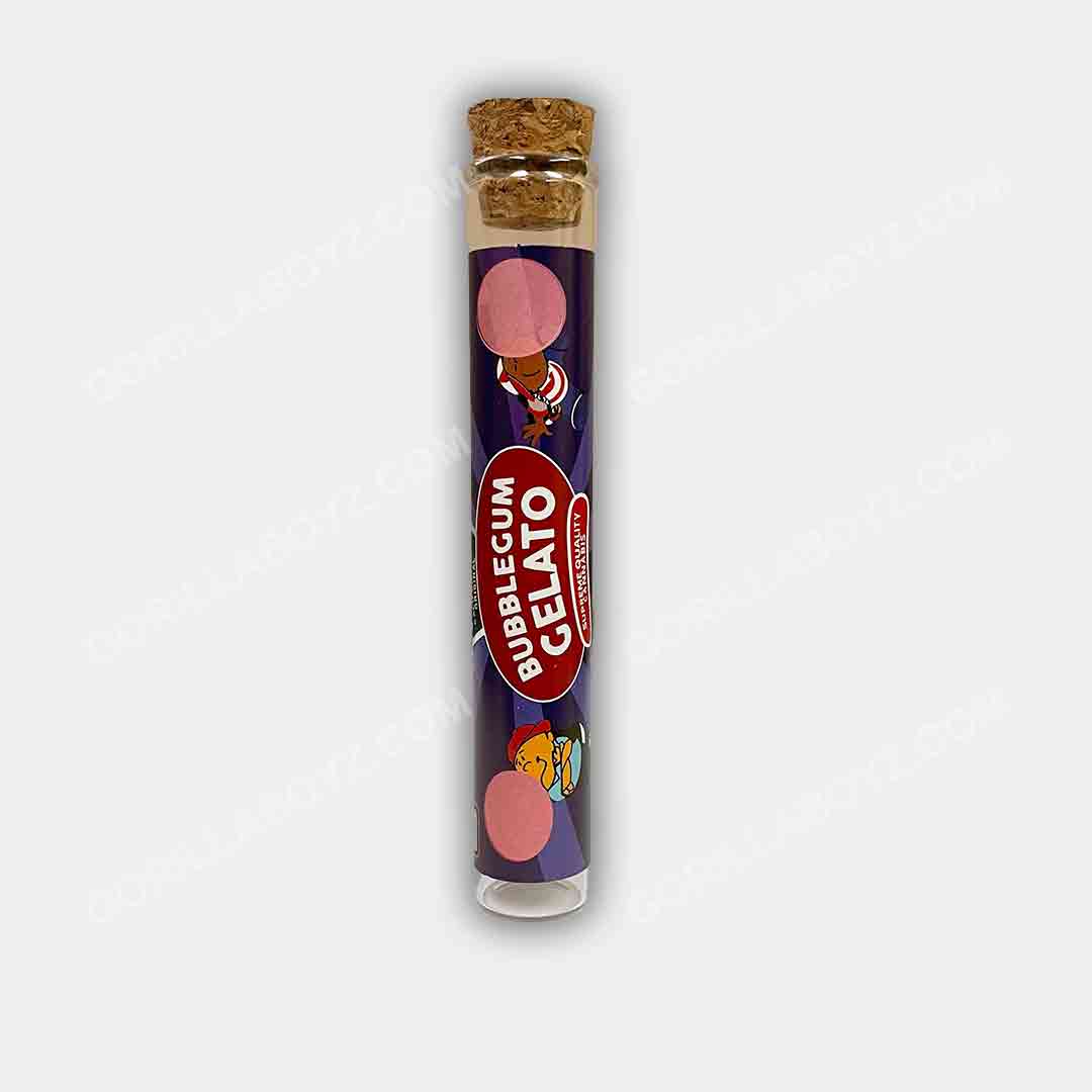 Bubblegum Gelato glass tube with cork