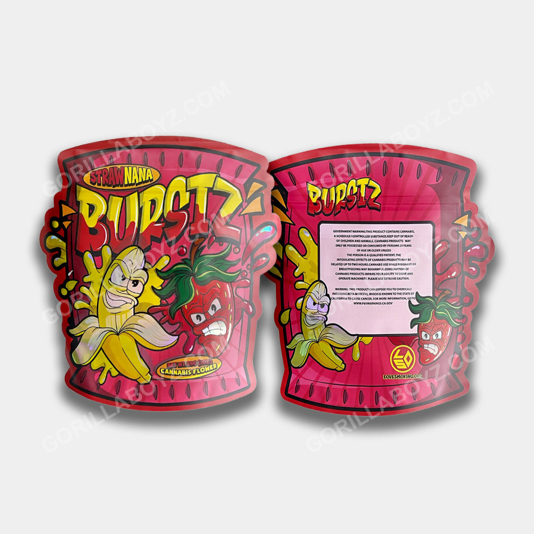 Strawnana Burstz mylar bags 1 ounce