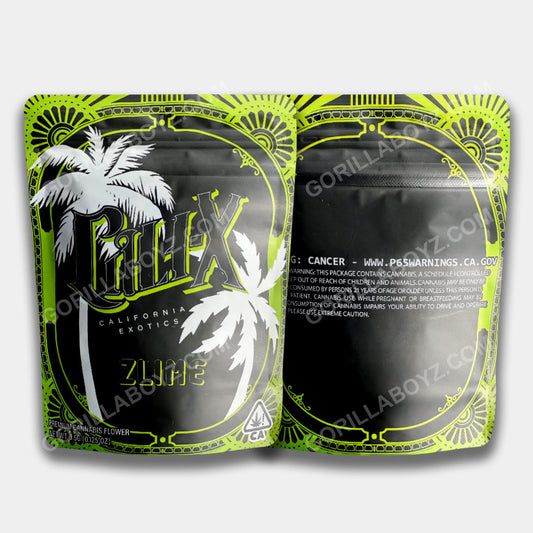 Cali X Zlime mylar bags 3.5 grams